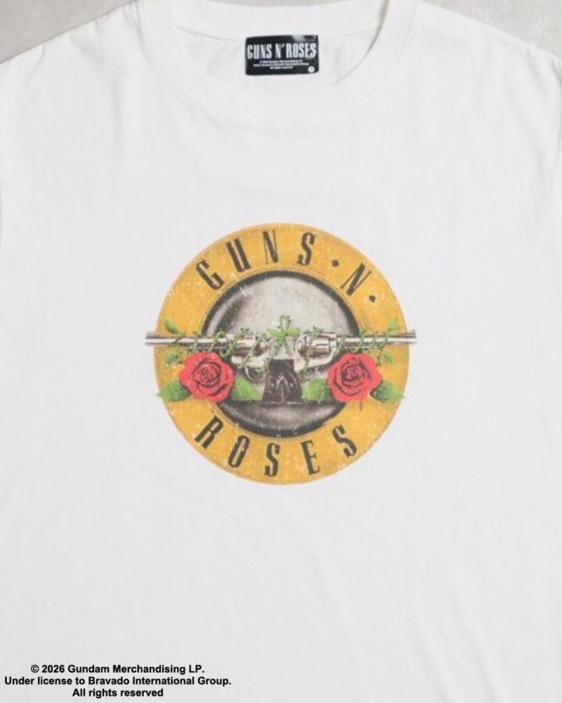 GUNS N’ ROSES ガンズ バンドロゴTee / 半袖Tシャツ White