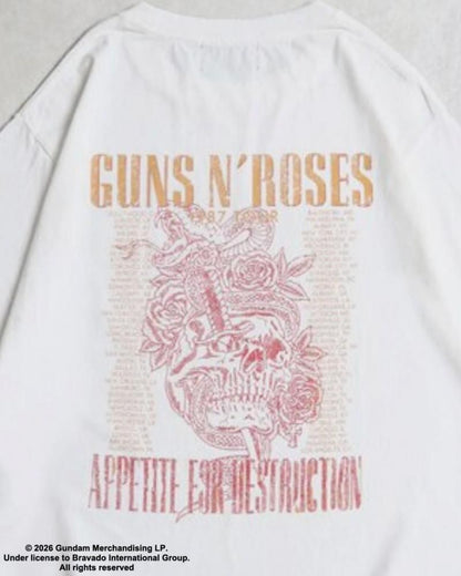 GUNS N’ ROSES ガンズ バンドロゴTee / 半袖Tシャツ White