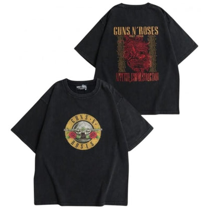 GUNS N’ ROSES ガンズ バンドロゴTee / 半袖Tシャツ Black