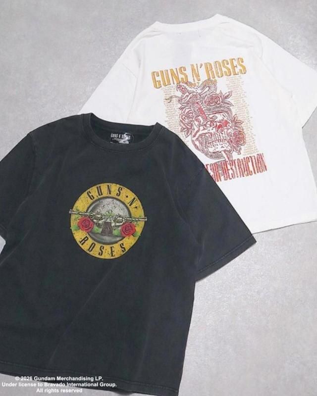 GUNS N’ ROSES ガンズ バンドロゴTee / 半袖Tシャツ Black