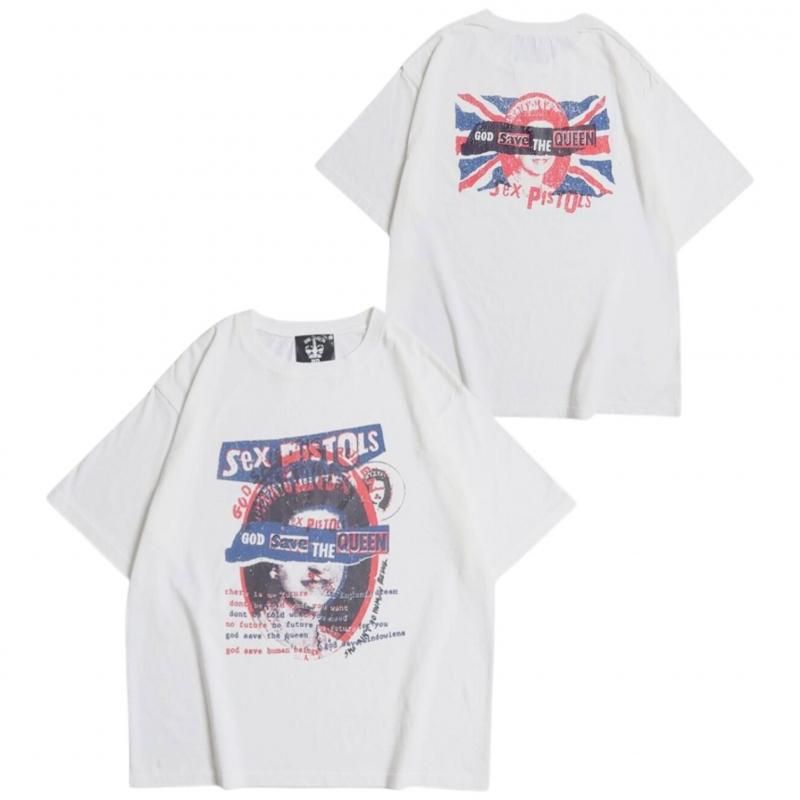 SEX PISTOLS セックス・ピストルズ God Save the Queen Tee / 半袖Tシャツ White