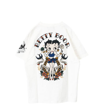 NEVERMIND × BETTY BOOP 天竺半袖 Tシャツ BBN-2603 WHITE