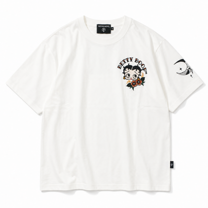 NEVERMIND × BETTY BOOP 天竺半袖 Tシャツ BBN-2603 WHITE