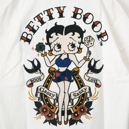 NEVERMIND × BETTY BOOP 天竺半袖 Tシャツ BBN-2603 WHITE