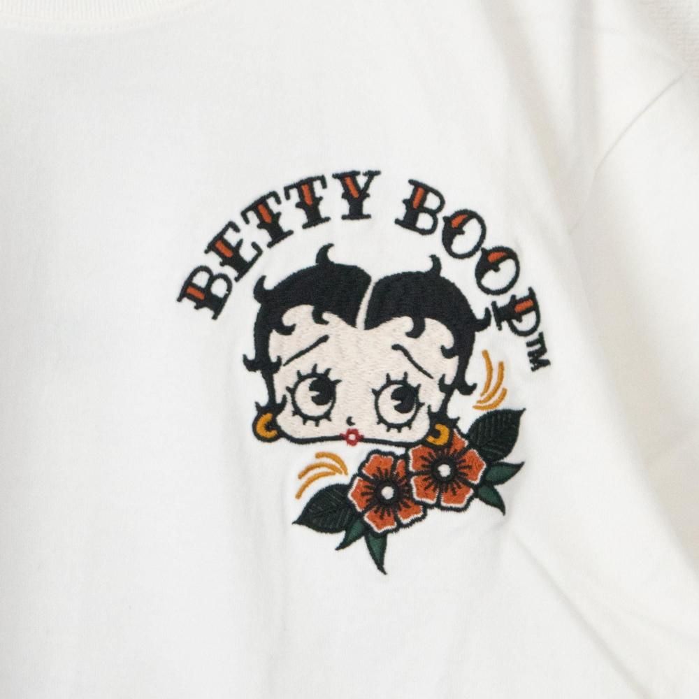 NEVERMIND × BETTY BOOP 天竺半袖 Tシャツ BBN-2603 WHITE