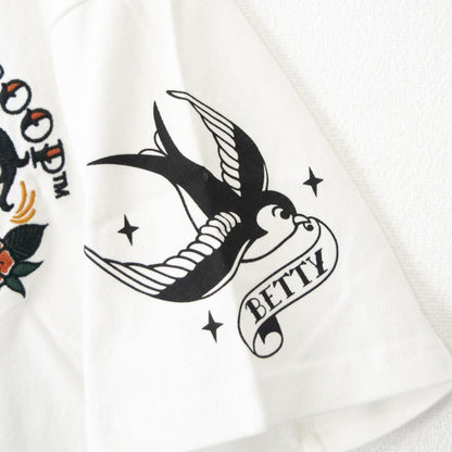 NEVERMIND × BETTY BOOP 天竺半袖 Tシャツ BBN-2603 WHITE