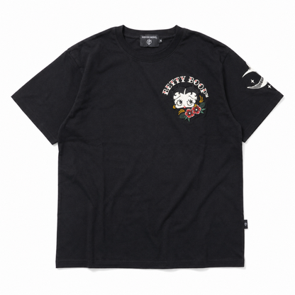 NEVERMIND × BETTY BOOP 天竺半袖 Tシャツ BBN-2603 BLACK