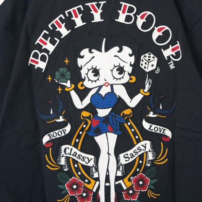 NEVERMIND × BETTY BOOP 天竺半袖 Tシャツ BBN-2603 BLACK