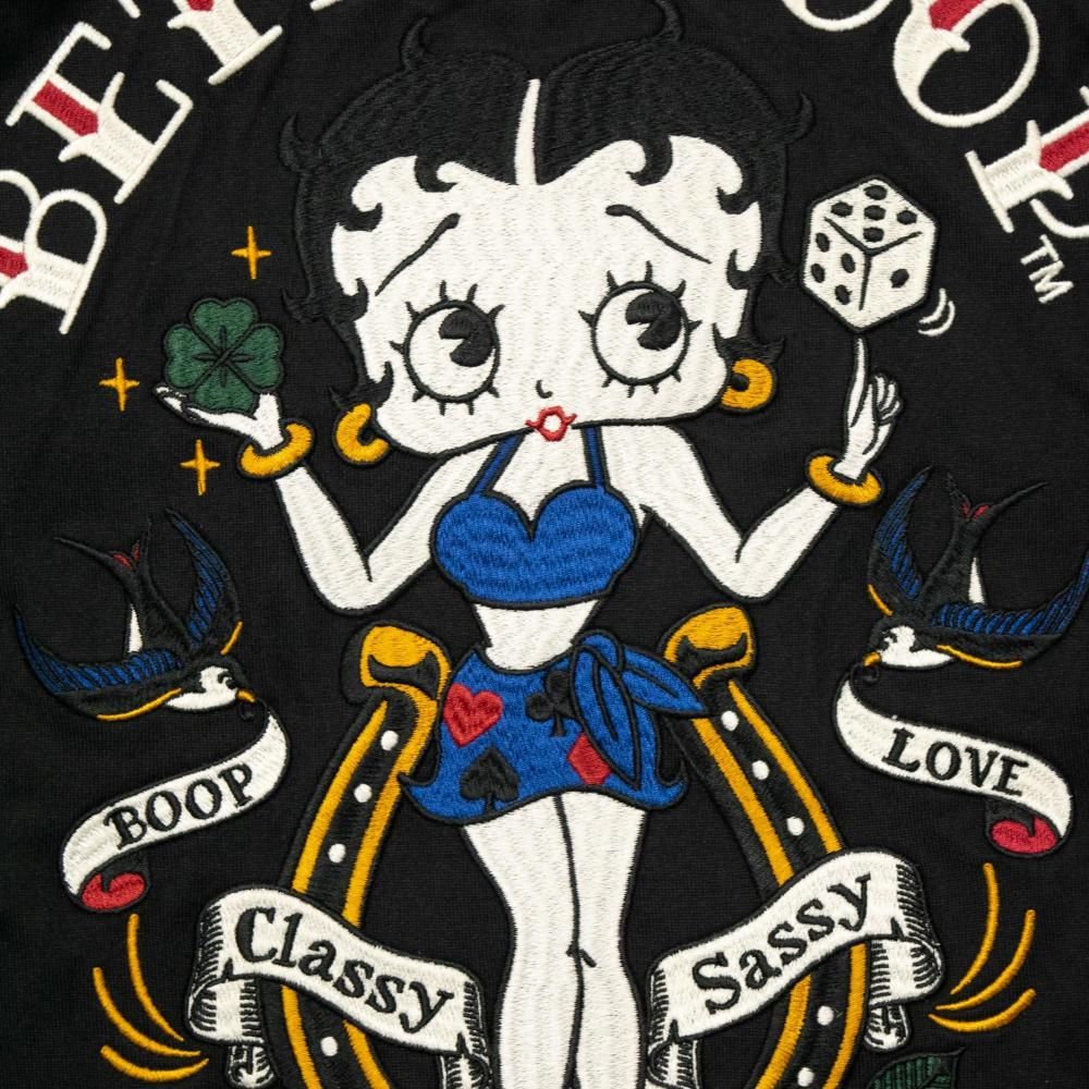 NEVERMIND × BETTY BOOP 天竺半袖 Tシャツ BBN-2603 BLACK
