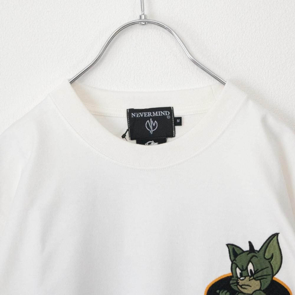 NEVERMIND × ワーナーブラザース トムとジェリー 天竺半袖 Tシャツ TJN-2604 WHITE