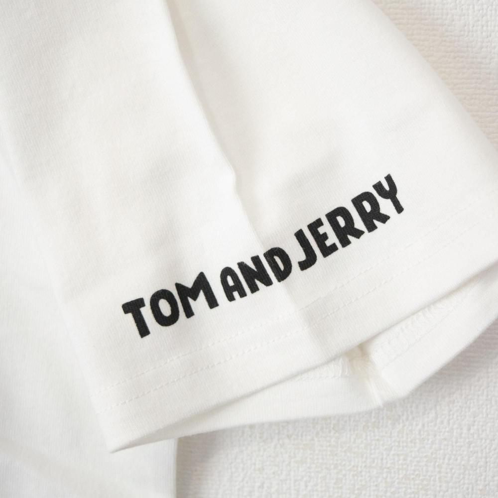 NEVERMIND × ワーナーブラザース トムとジェリー 天竺半袖 Tシャツ TJN-2604 WHITE