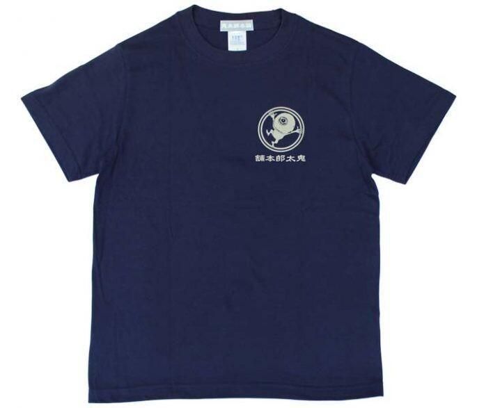 鬼太郎本舗 インクプリントTシャツ 目玉おやじ柄