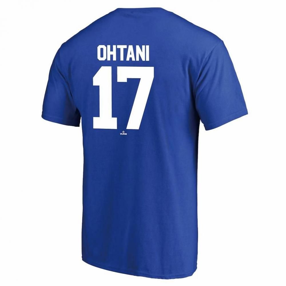 Fanatics ロサンゼルス・ドジャース 大谷翔平 ネームアンドナンバー Tシャツ キッズ ブルー