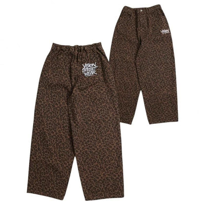 VISION STREET WEAR ダブルニーデニムパンツ Leopard