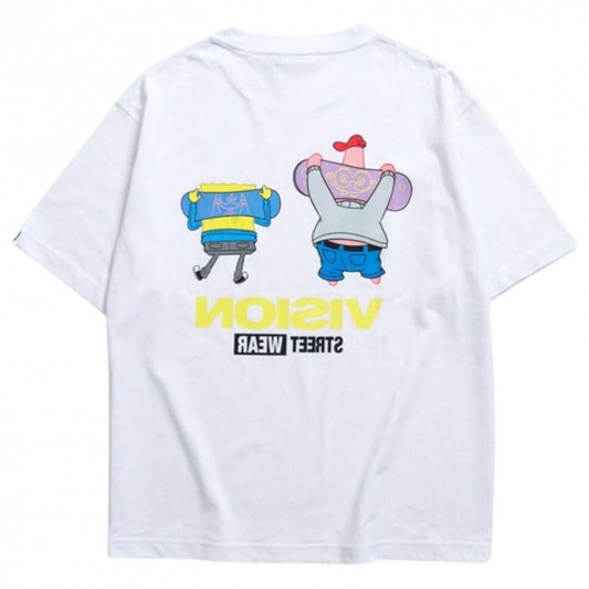 VISION STREET WEAR × スポンジ・ボブ SkaterTee / 半袖Tシャツ WHITE