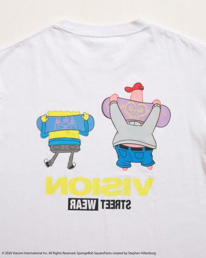 VISION STREET WEAR × スポンジ・ボブ SkaterTee / 半袖Tシャツ WHITE