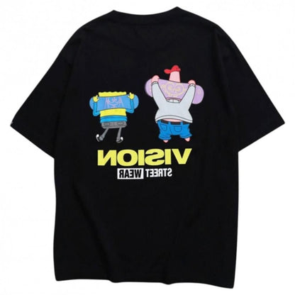 VISION STREET WEAR × スポンジ・ボブ SkaterTee / 半袖Tシャツ BLACK