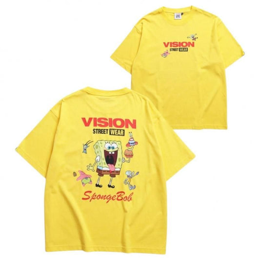 VISION STREET WEAR × スポンジ・ボブ Multi Tee / 半袖Tシャツ YELLOW