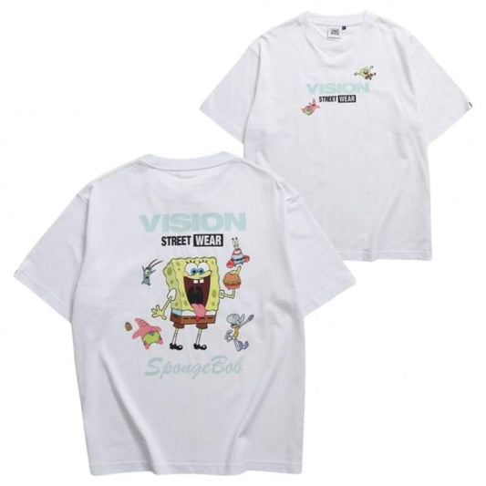 VISION STREET WEAR × スポンジ・ボブ Multi Tee / 半袖Tシャツ WHITE