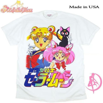 美少女戦士セーラームーン Tシャツ USA製 並行輸入品 WHITE 384