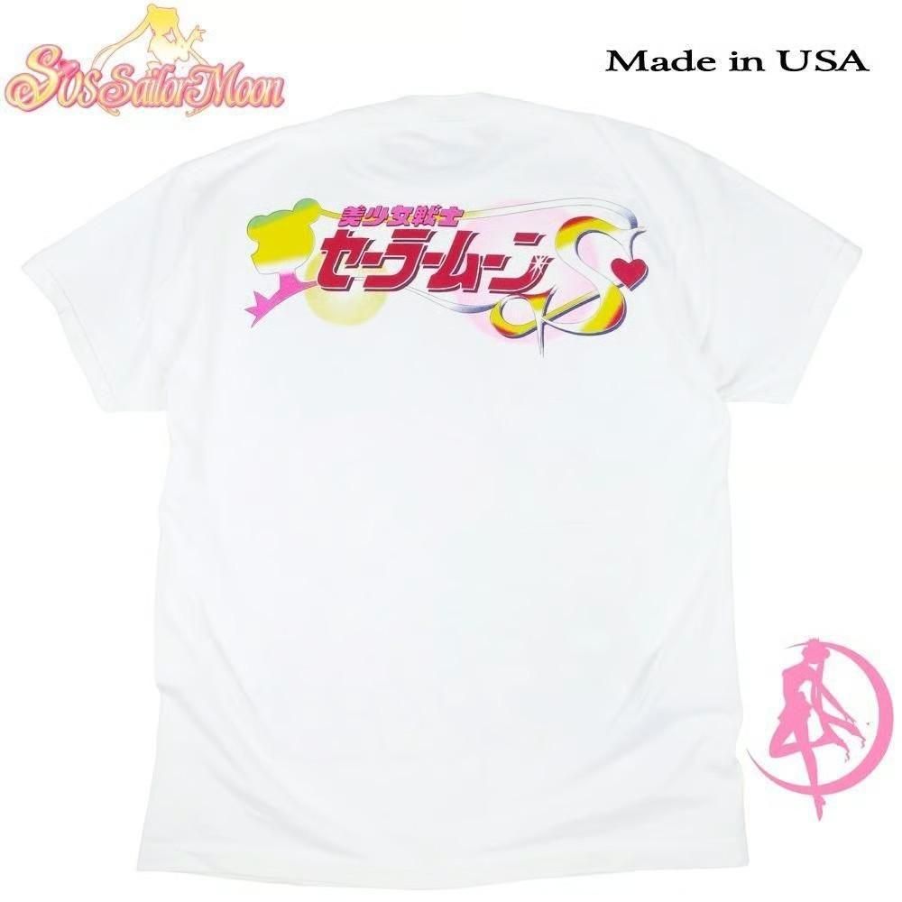 美少女戦士セーラームーン Tシャツ USA製 並行輸入品 WHITE 384