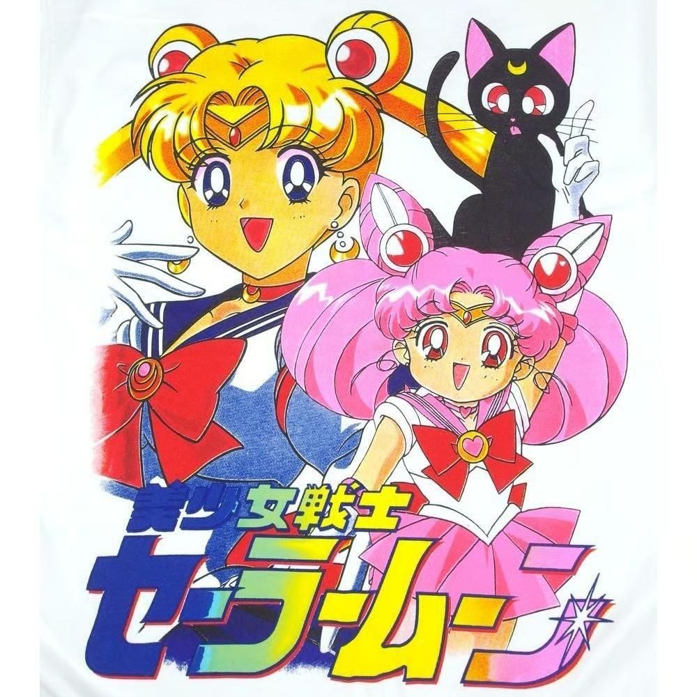 美少女戦士セーラームーン Tシャツ USA製 並行輸入品 WHITE 384
