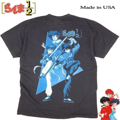 らんま1/2 並行輸入品 アニメ Tシャツ BLACK 403