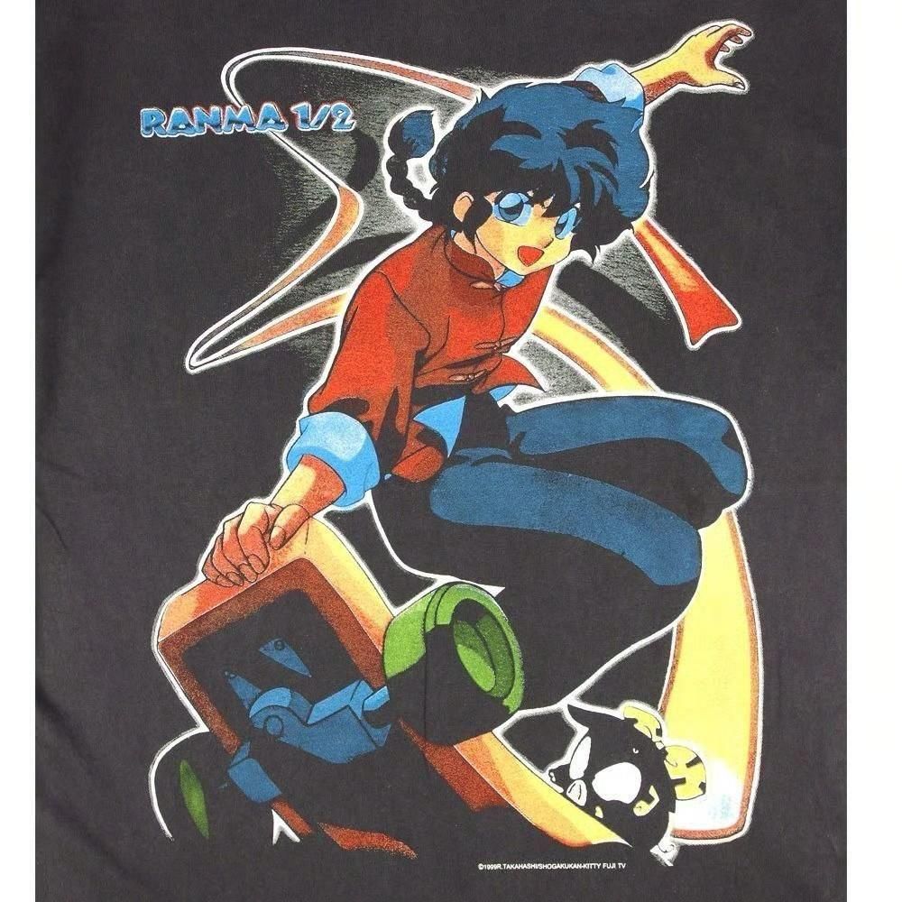 らんま1/2 並行輸入品 アニメ Tシャツ BLACK 403