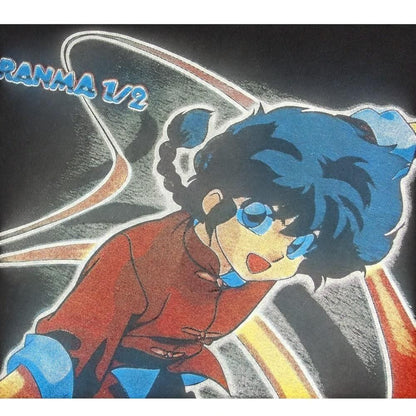 らんま1/2 並行輸入品 アニメ Tシャツ BLACK 403