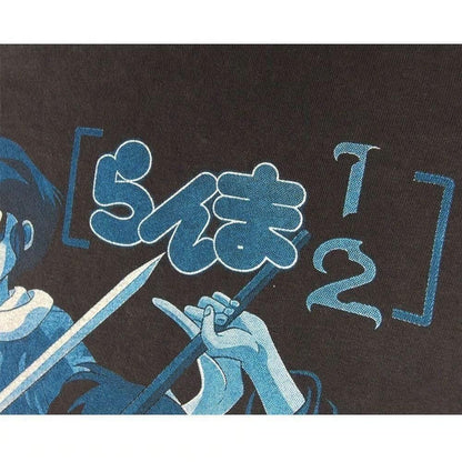 らんま1/2 並行輸入品 アニメ Tシャツ BLACK 403
