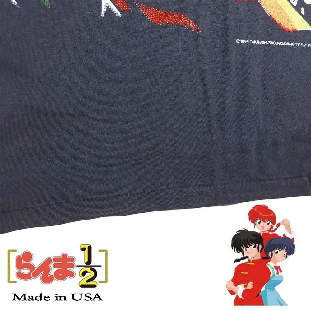 らんま1/2 並行輸入品 アニメ Tシャツ BLACK 403