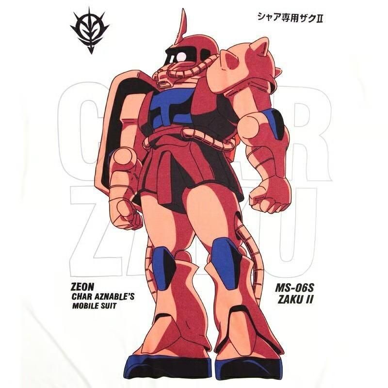 機動戦士ガンダム シャア専用 ザク Ｔシャツ WHITE eplus1246