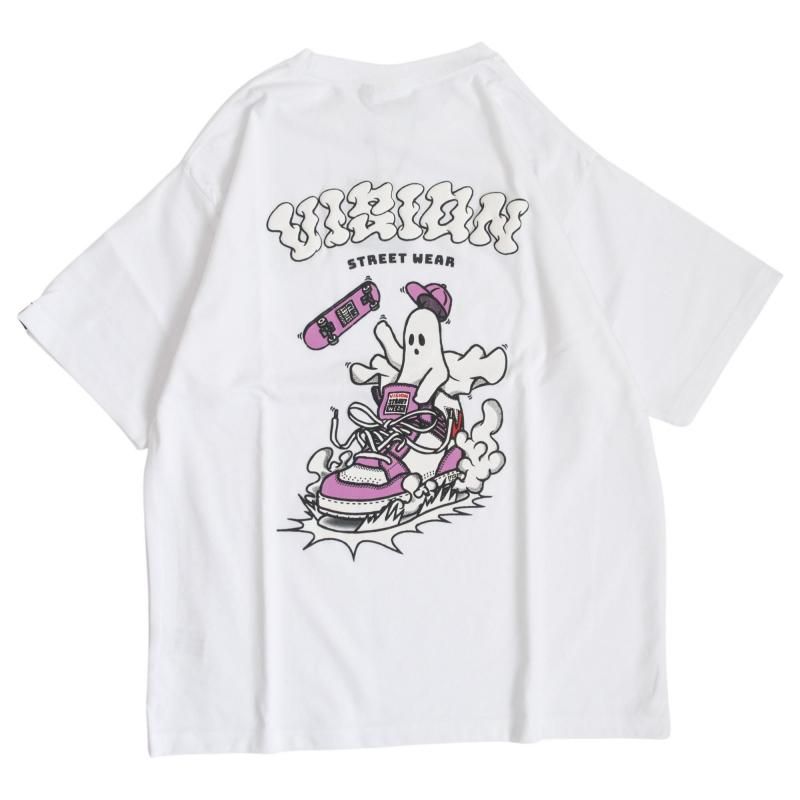 VISION STREET WEAR Sneaker Ghost T-shirt WHITE