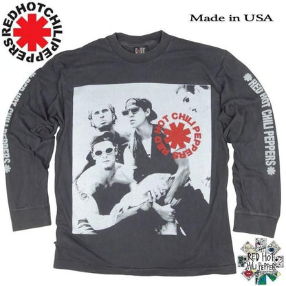 RED HOT CHILIPEPPERS レッドホットチリペッパーズ USA製 並行輸入品 フォト柄 ロンT 329
