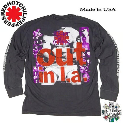 RED HOT CHILIPEPPERS レッドホットチリペッパーズ USA製 並行輸入品 フォト柄 ロンT 329