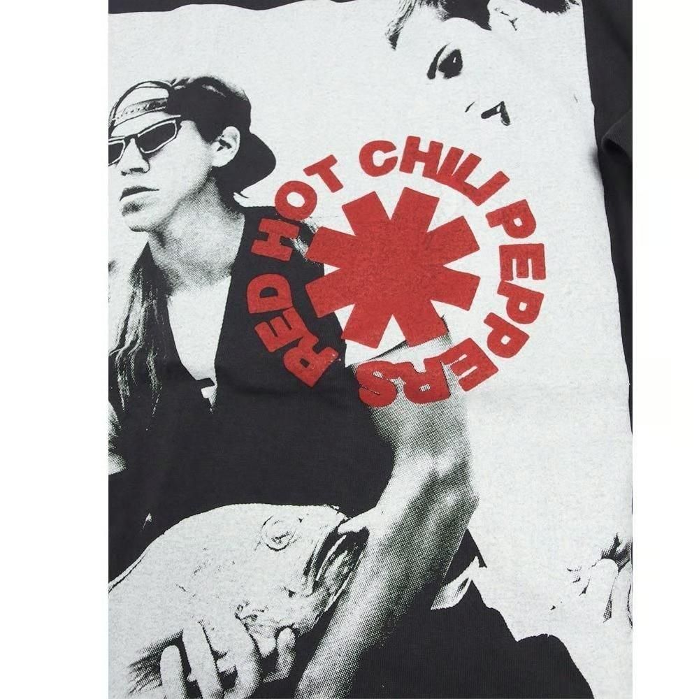 RED HOT CHILIPEPPERS レッドホットチリペッパーズ USA製 並行輸入品 フォト柄 ロンT 329