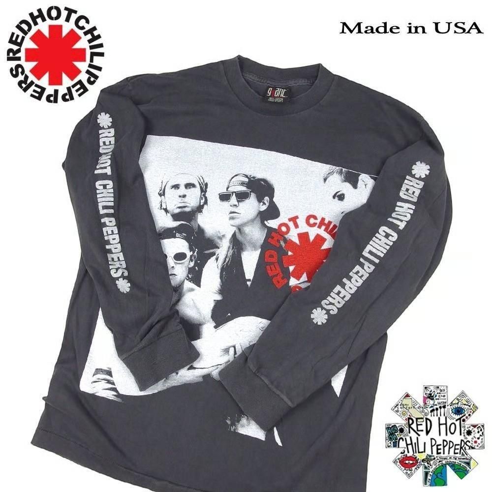 RED HOT CHILIPEPPERS レッドホットチリペッパーズ USA製 並行輸入品 フォト柄 ロンT 329