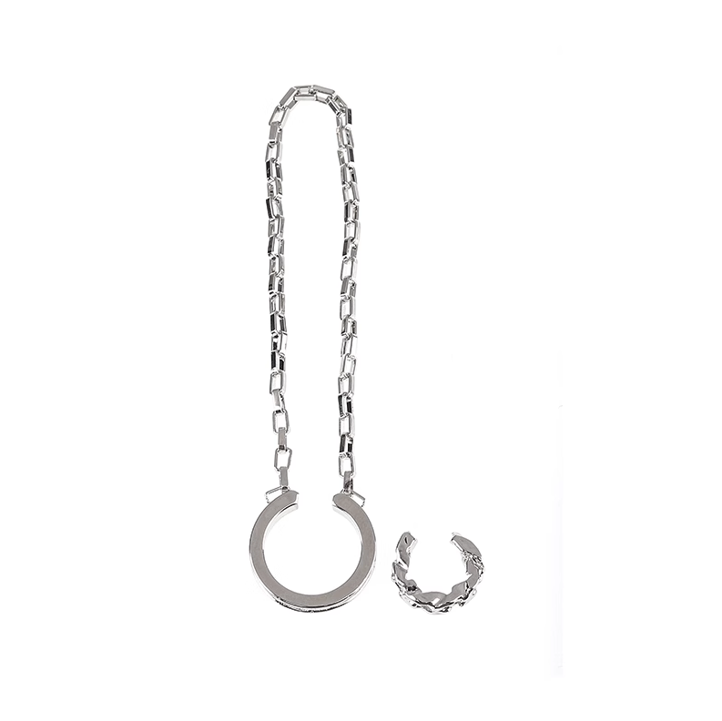 Chain Clip Ear Cuff Set Silver