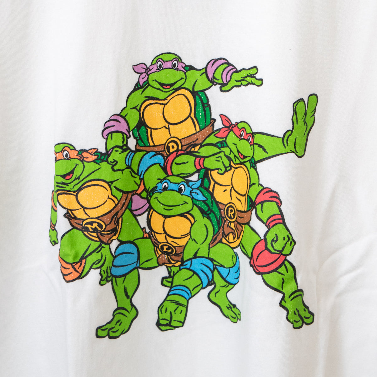 TURTLES Ninja Turtles Ringer T-shirt WHITE