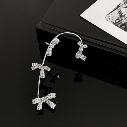 Purple Cream プチリボンイヤーカフ P916