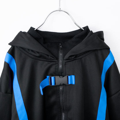 ACDC RAG CYBER PUNK 渦雷 ジャケット NEON BLUE BLACK