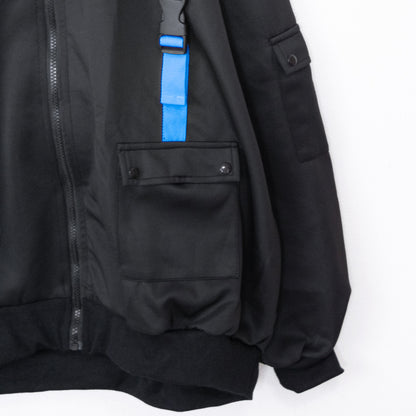 ACDC RAG CYBER PUNK 渦雷 ジャケット NEON BLUE BLACK