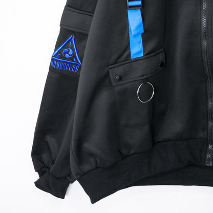 ACDC RAG CYBER PUNK 渦雷 ジャケット NEON BLUE BLACK