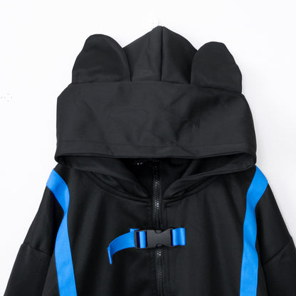 ACDC RAG CYBER PUNK 渦雷 ジャケット NEON BLUE BLACK