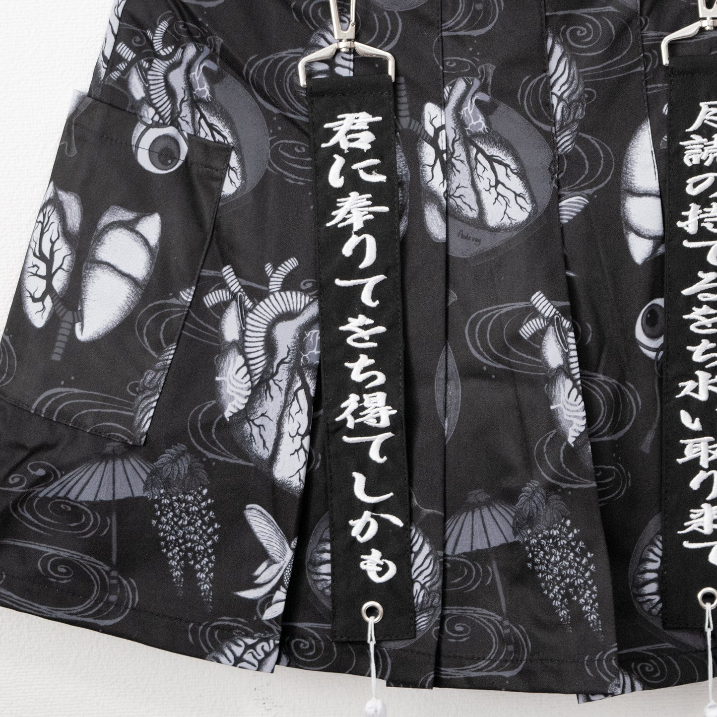 ACDC RAG Ochimizu Pleated Mini Skirt GRAY