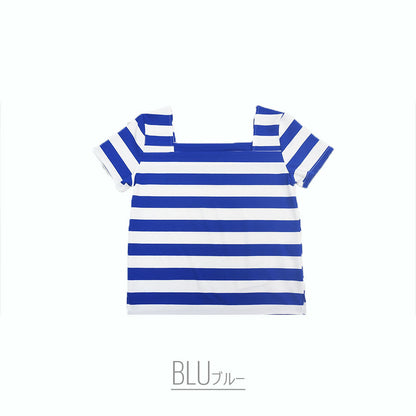 Border Square Top BLUE/WHITE