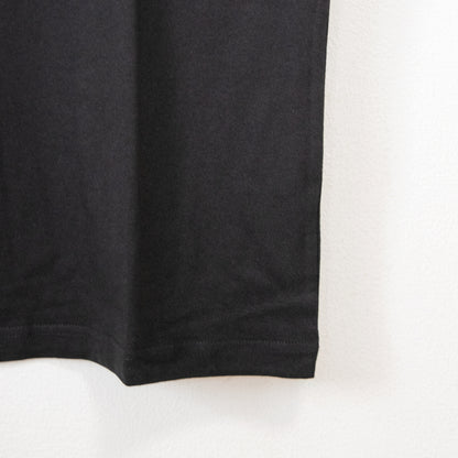 Nameneko Back Photo Over Silhouette Short Sleeve T-Shirt BLACK