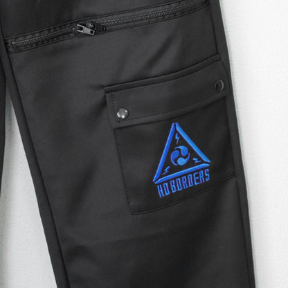 ACDC RAG CYBER PUNK vortex long pants NEON BLUE BLACK