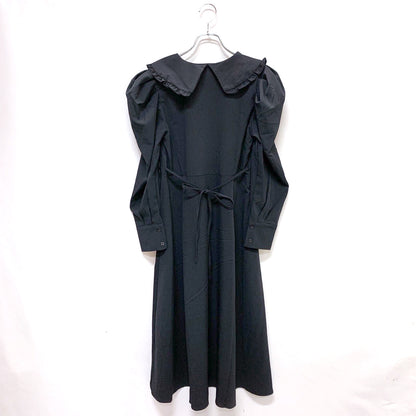 ゴシックローズ刺繍ロングワンピース BLACK