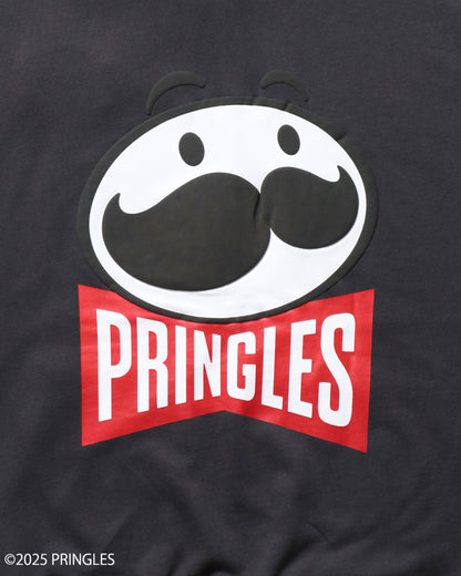 PRINGLES Back Face Zip Hoodie in Charcoal
